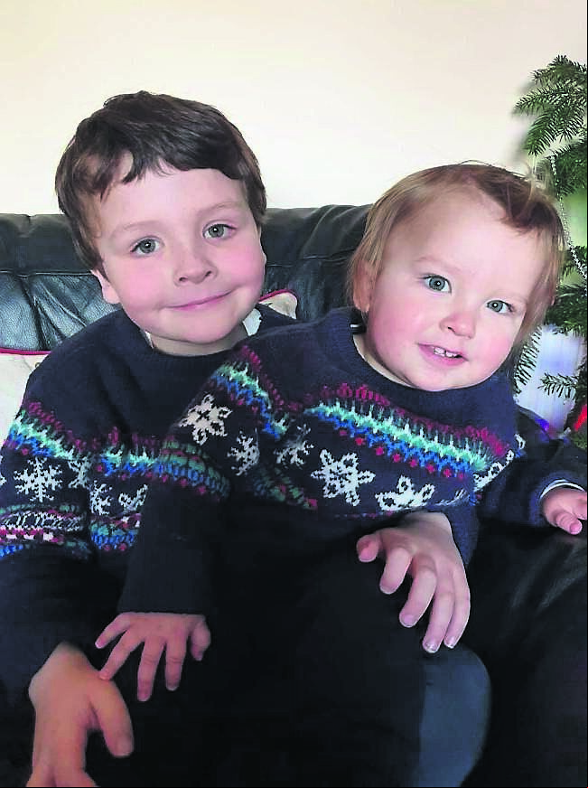 Flynn with his younger brother, Tadhg, who was born a year after Joanne’s miscarriage of twins. Flynn with his younger brother, Tadhg, who was born a year after Joanne’s miscarriage of twins.