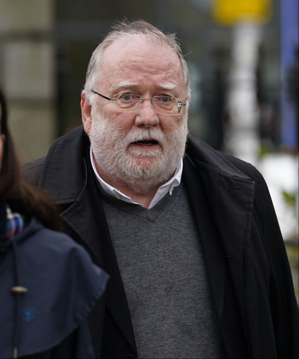 Former RTE director general Cathal Goan arrives for the service at Mansion House in Dublin. Picture: Brian Lawless/PA Wire Former RTE director general Cathal Goan arrives for the service at Mansion House in Dublin. Picture: Brian Lawless/PA Wire