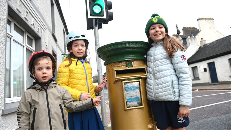 Post box in Cork undergoes gold makeover in honour of Cillian Murphy's Oscar win Post box in Cork undergoes gold makeover in honour of Cillian Murphy's Oscar win