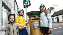 Post box in Cork undergoes gold makeover in honour of Cillian Murphy's Oscar win 