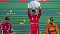 Ferrari’s Carlos Sainz wins Australian Grand Prix after Max Verstappen retires