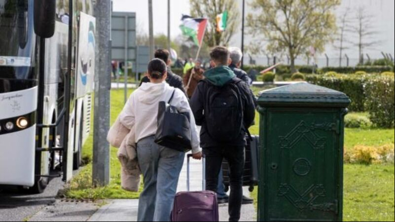 Protesters block road to Shannon Airport calling for end to usage by US military Protesters block road to Shannon Airport calling for end to usage by US military