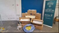 Cigarettes and tobacco worth over €160,000 seized at Dublin Port