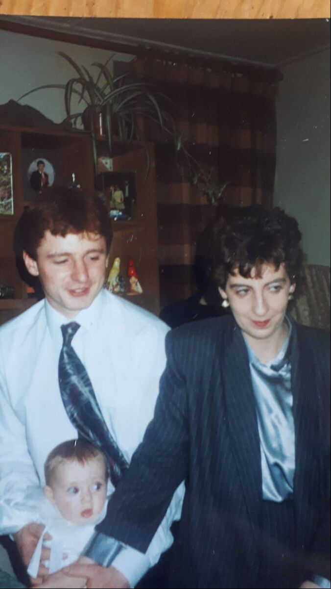 Bobby and Margaret Murray at their son Aidan's christening Bobby and Margaret Murray at their son Aidan's christening