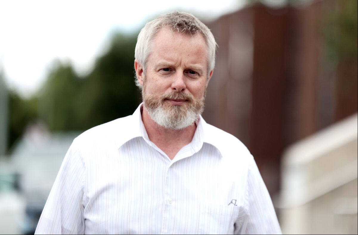 IALPA president Captain Mark Tighe leaving the talks at the Maldron Hotel Dublin. Photo: Leah Farrell/© RollingNews.ie
