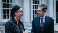 Taoiseach meets Hollywood director Tim Burton on set of Netflix show filmed in Ireland