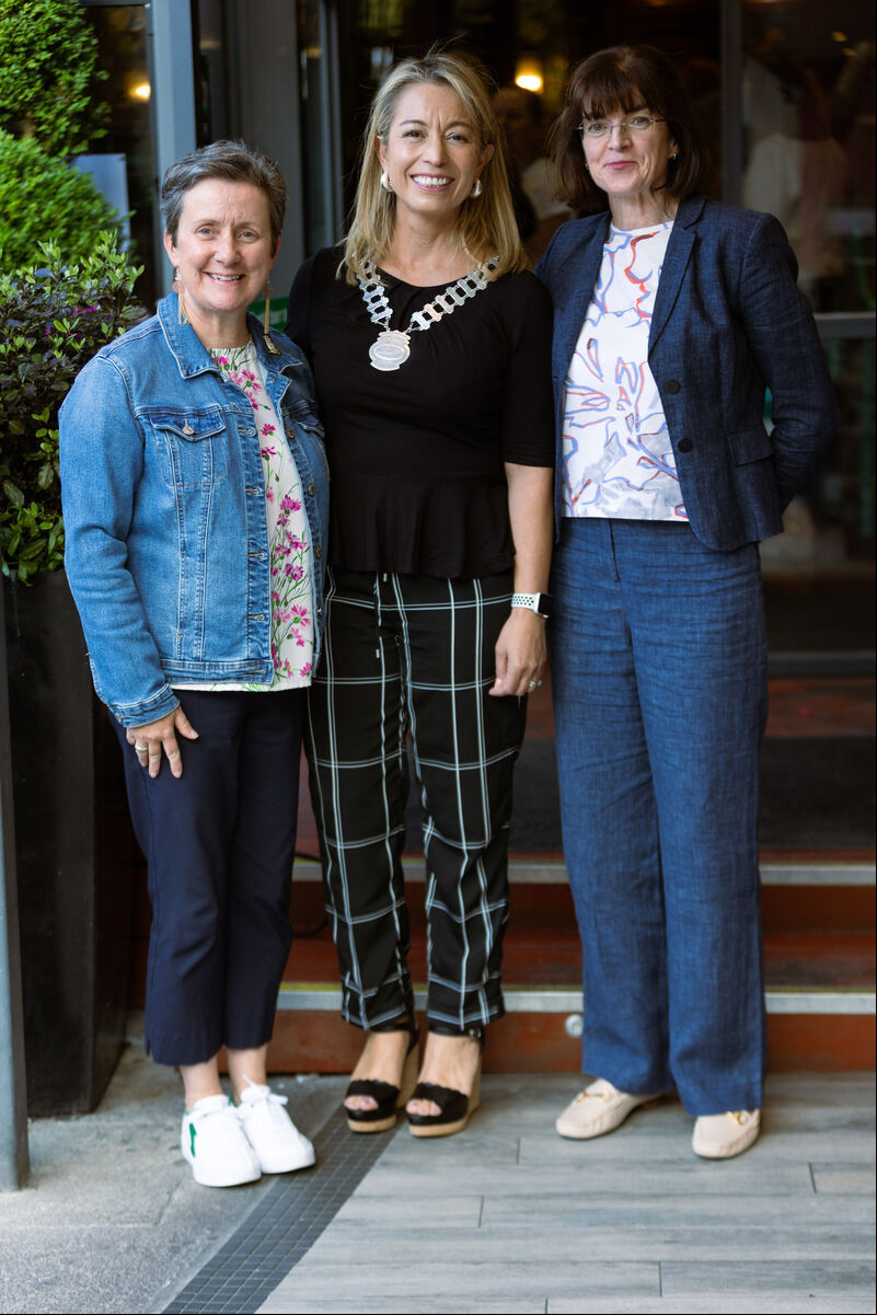 Lucy O’Donoghue, Lucy O’Donoghue Consultancy, President of Network Cork Susana Marambio and Dr Siobhán Lucey, University College Cork at the Network Cork July Social Gathering in Sober Lane Courtyard. Picture: Darragh Kane Lucy O’Donoghue, Lucy O’Donoghue Consultancy, President of Network Cork Susana Marambio and Dr Siobhán Lucey, University College Cork at the Network Cork July Social Gathering in Sober Lane Courtyard. Picture: Darragh Kane