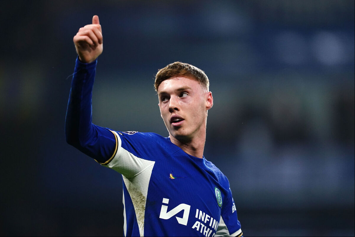 Chelsea's Cole Palmer celebrates scoring at Stamford Bridge,. Picture John Walton/PA Wire Chelsea's Cole Palmer celebrates scoring at Stamford Bridge,. Picture John Walton/PA Wire