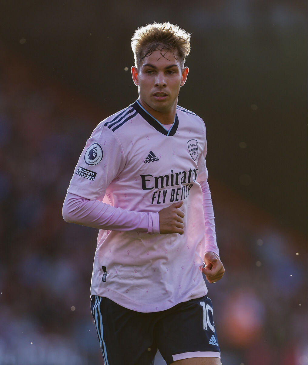 Fulham's Emile Smith Rowe in action for Arsenal back in 2022. Fulham's Emile Smith Rowe in action for Arsenal back in 2022.