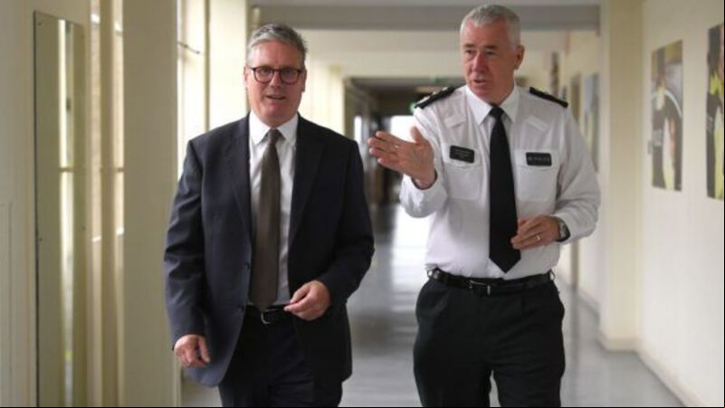 Starmer discusses PSNI funding concerns after ‘intolerable’ race-linked disorder Starmer discusses PSNI funding concerns after ‘intolerable’ race-linked disorder