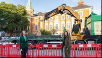 'Cork is growing, and so too are we': Crawford Art Gallery redevelopment starts with sculpture lift