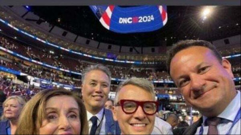 Leo Varadkar pictured with Nancy Pelosi at Democratic convention Leo Varadkar pictured with Nancy Pelosi at Democratic convention