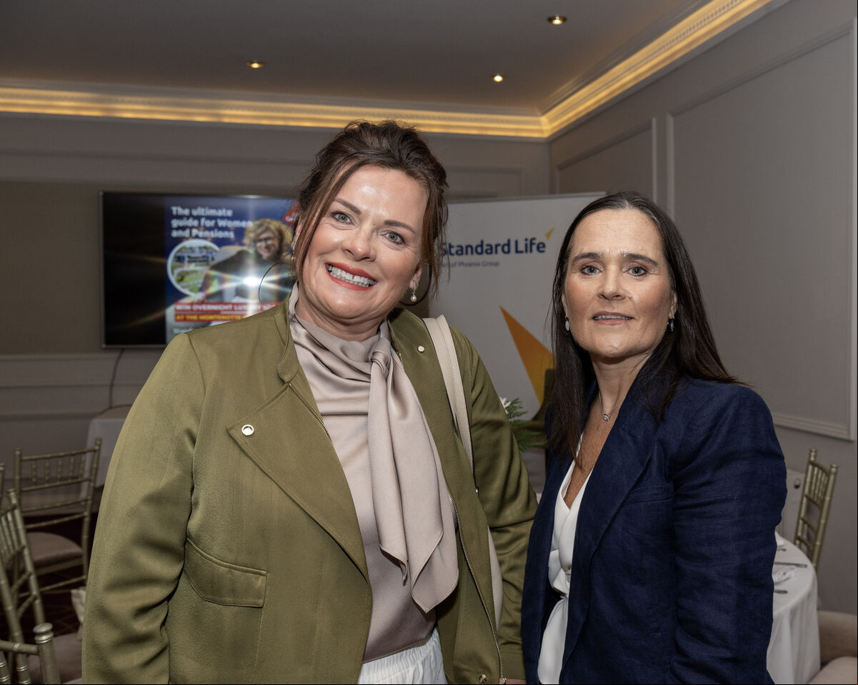 Siobhán Donegan, Roberts Nathan Financial Services, left with Lillian Oldham, Coughlan Coleman Hughes. Picture: Brian Lougheed Siobhán Donegan, Roberts Nathan Financial Services, left with Lillian Oldham, Coughlan Coleman Hughes. Picture: Brian Lougheed