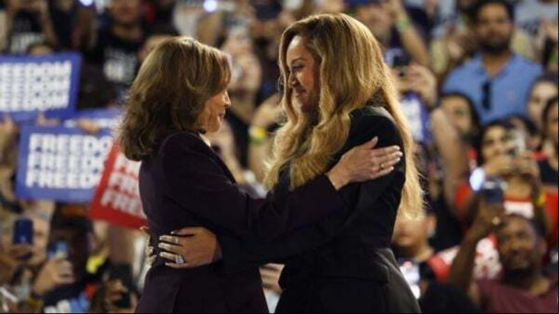 Beyonce s Kamala Harris for rally on abortion rights Beyonce s Kamala Harris for rally on abortion rights