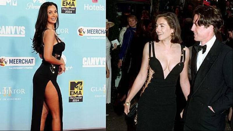 Maya Jama pays homage to Liz Hurley at EMA Awards Maya Jama pays homage to Liz Hurley at EMA Awards
