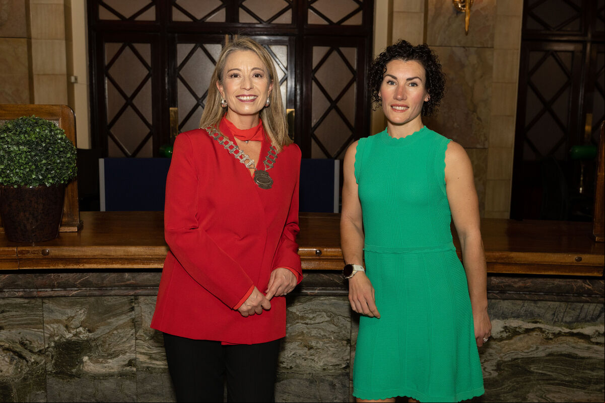 President of Network Cork Susana Marambio with special guest speaker Sophie Power, Ultramarathon Runner & Founder of SheRACES at the Network Ireland Cork Branch November meeting titled Empowerment in Motion in AIB South Mall. Picture: Darragh Kane President of Network Cork Susana Marambio with special guest speaker Sophie Power, Ultramarathon Runner & Founder of SheRACES at the Network Ireland Cork Branch November meeting titled Empowerment in Motion in AIB South Mall. Picture: Darragh Kane
