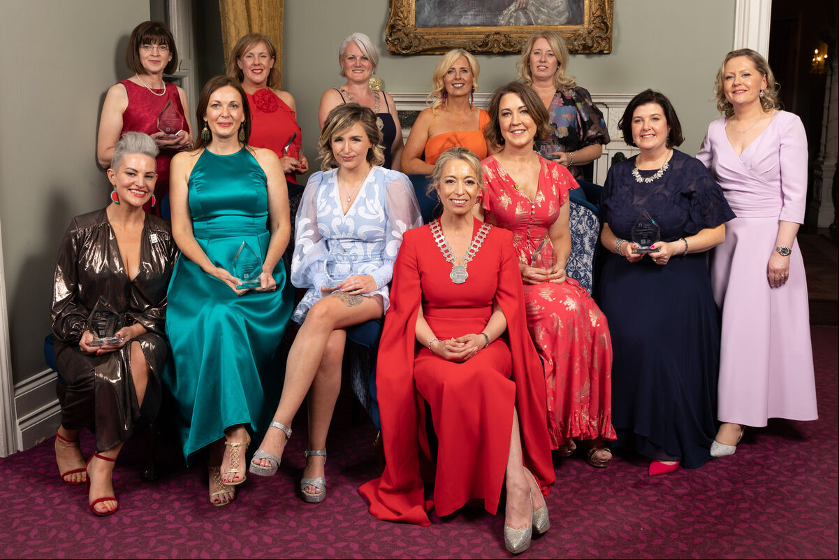 President of Network Cork Susana Marambio and National President Network Ireland Linda Codoul and Vice President of Network Cork Cathy Fitzgibbon with award winners at the Network Ireland Cork Branch Business Women of the Year awards, hosted in the Vienna Woods Hotel, Glanmire. Picture: Darragh Kane President of Network Cork Susana Marambio and National President Network Ireland Linda Codoul and Vice President of Network Cork Cathy Fitzgibbon with award winners at the Network Ireland Cork Branch Business Women of the Year awards, hosted in the Vienna Woods Hotel, Glanmire. Picture: Darragh Kane