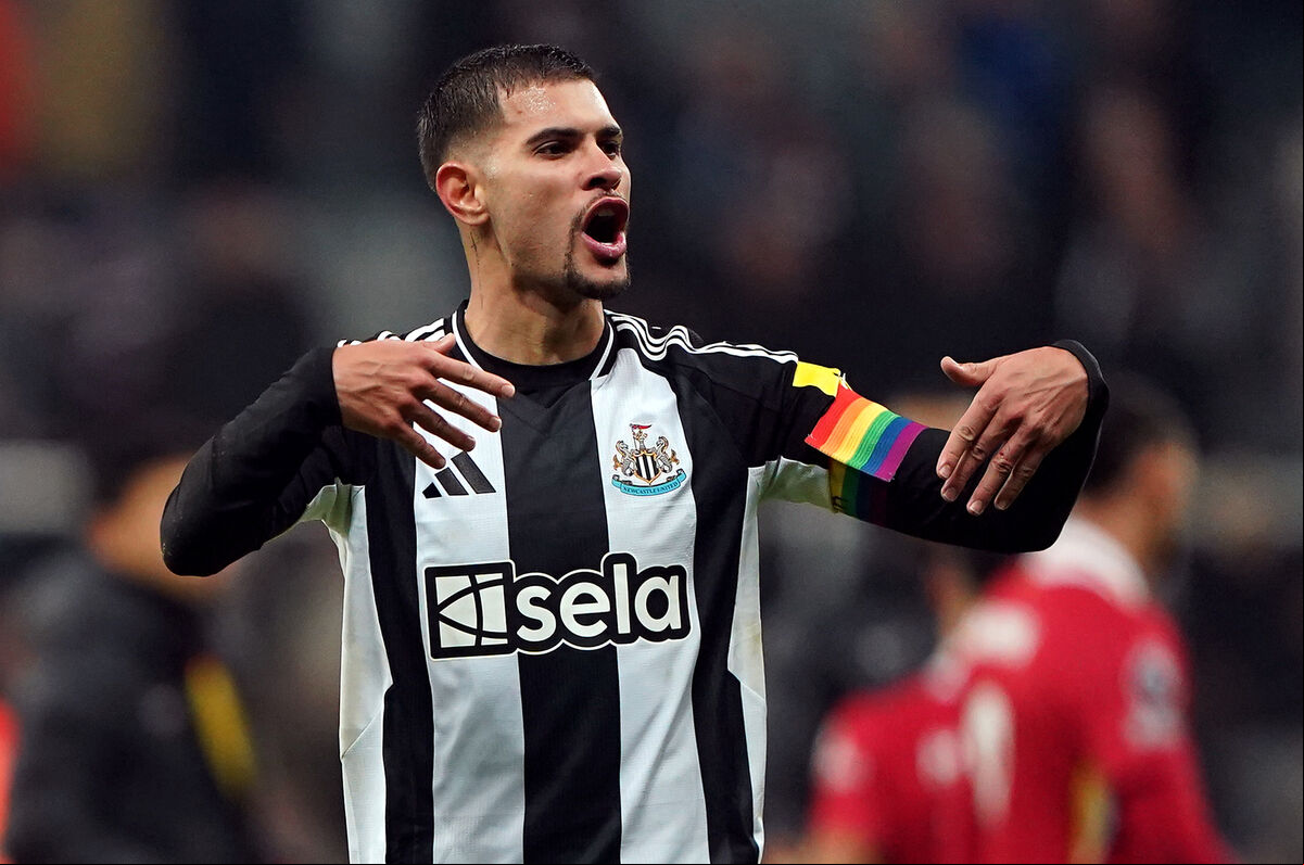 Newcastle United's Bruno Guimaraes during the Premier League match at St James' Park, Newcastle upon Tyne. Picture: Owen Humphreys/PA Wire. Newcastle United's Bruno Guimaraes during the Premier League match at St James' Park, Newcastle upon Tyne. Picture: Owen Humphreys/PA Wire.