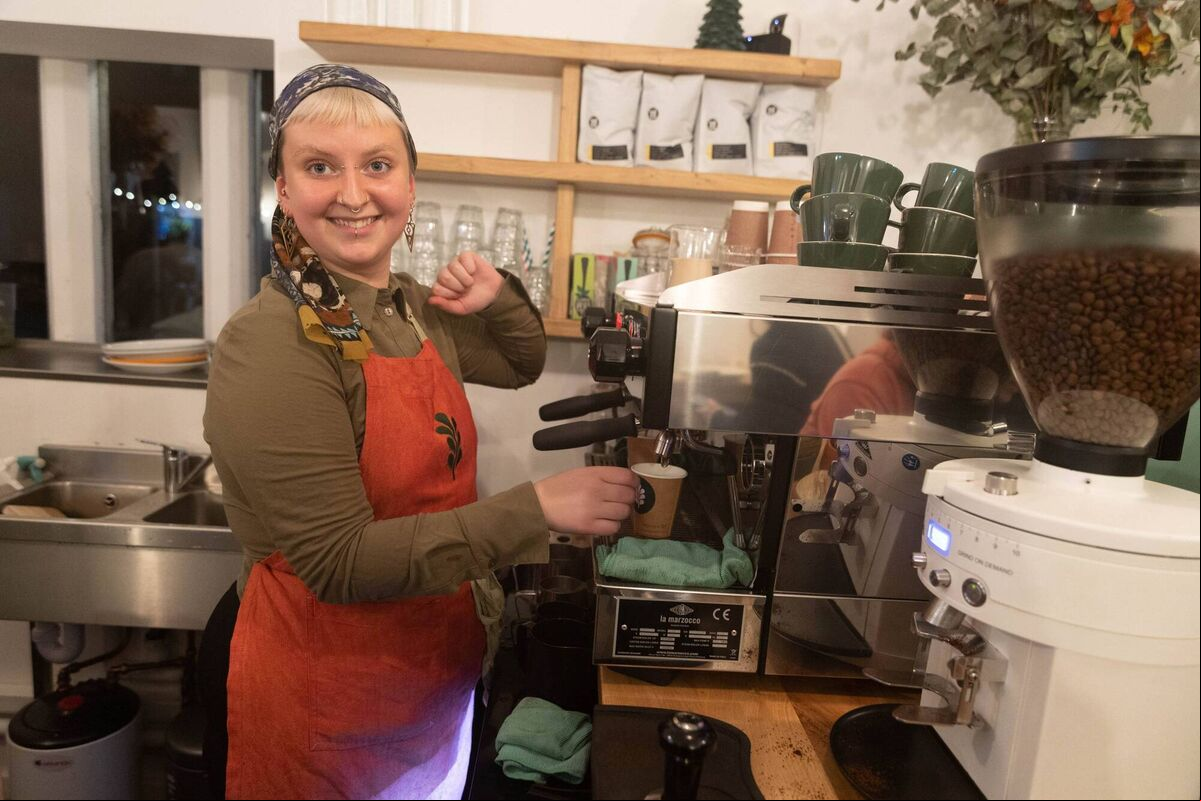 Tara Johnston working at Nadur Deli, Nano Nagle Place as part of Cork Coffee House Lates. Photo Darragh Kane Tara Johnston working at Nadur Deli, Nano Nagle Place as part of Cork Coffee House Lates. Photo Darragh Kane