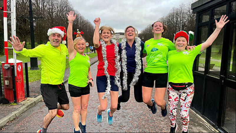 Christmas Day festive run at Stormont breaks course participation record Christmas Day festive run at Stormont breaks course participation record