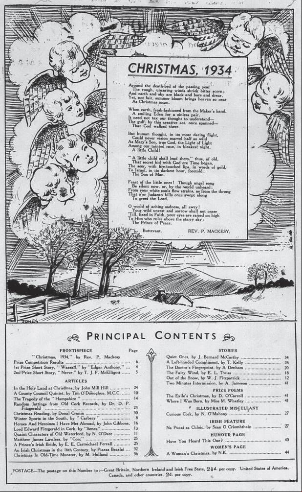 The table of contents from the 1934 Holly Bough. The table of contents from the 1934 Holly Bough.