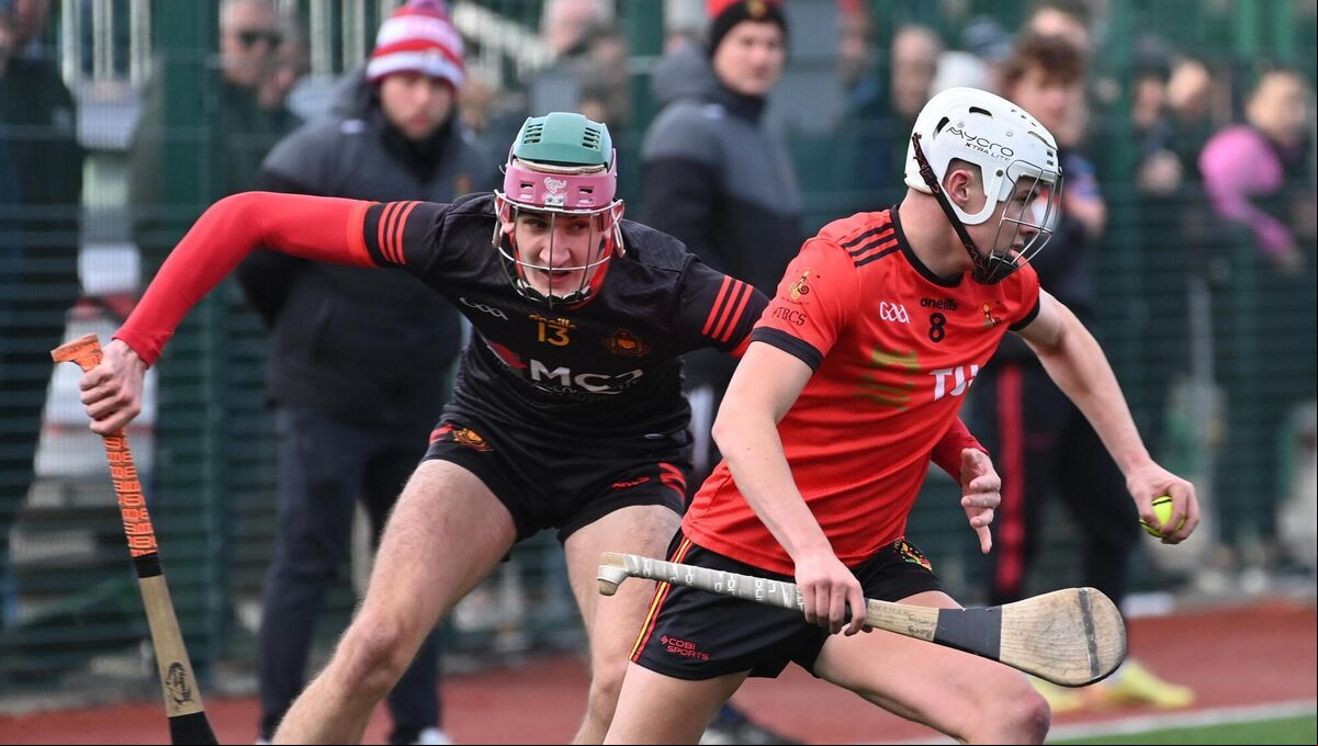Jack Trench, CBC, Cork looking to tackle Rory Hanly, John The Baptist Community School. Picture: Dan Linehan Jack Trench, CBC, Cork looking to tackle Rory Hanly, John The Baptist Community School. Picture: Dan Linehan