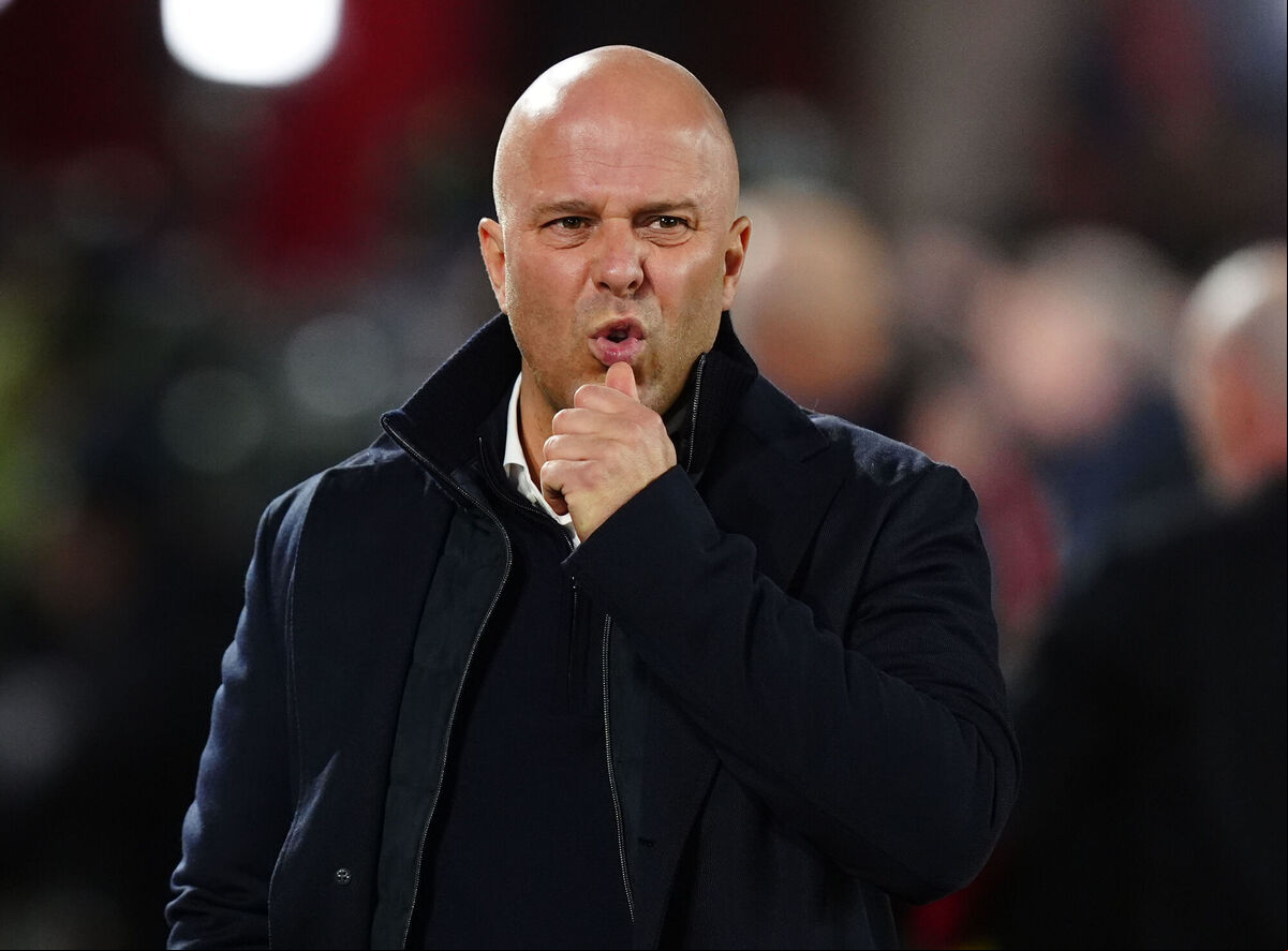 Liverpool manager Arne Slot during the Premier League match at The City Ground, Nottingham. Picture : Mike Egerton/PA Wire. Liverpool manager Arne Slot during the Premier League match at The City Ground, Nottingham. Picture : Mike Egerton/PA Wire.