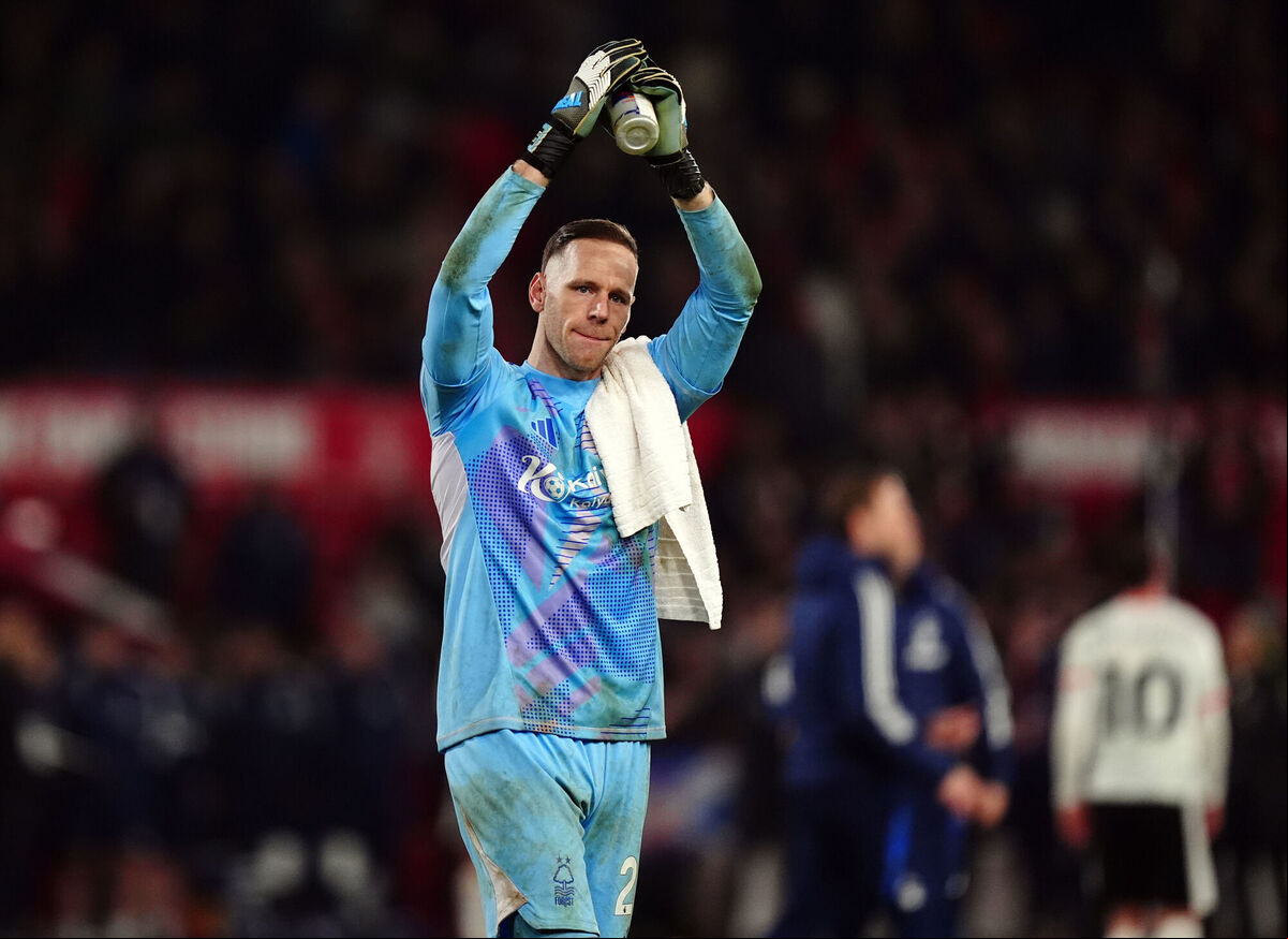Nottingham Forest goalkeeper Matz Sels applauds the fans following the Premier League match at The City Ground, Nottingham on Tuesday. Picture: Mike Egerton/PA Wire Nottingham Forest goalkeeper Matz Sels applauds the fans following the Premier League match at The City Ground, Nottingham on Tuesday. Picture: Mike Egerton/PA Wire