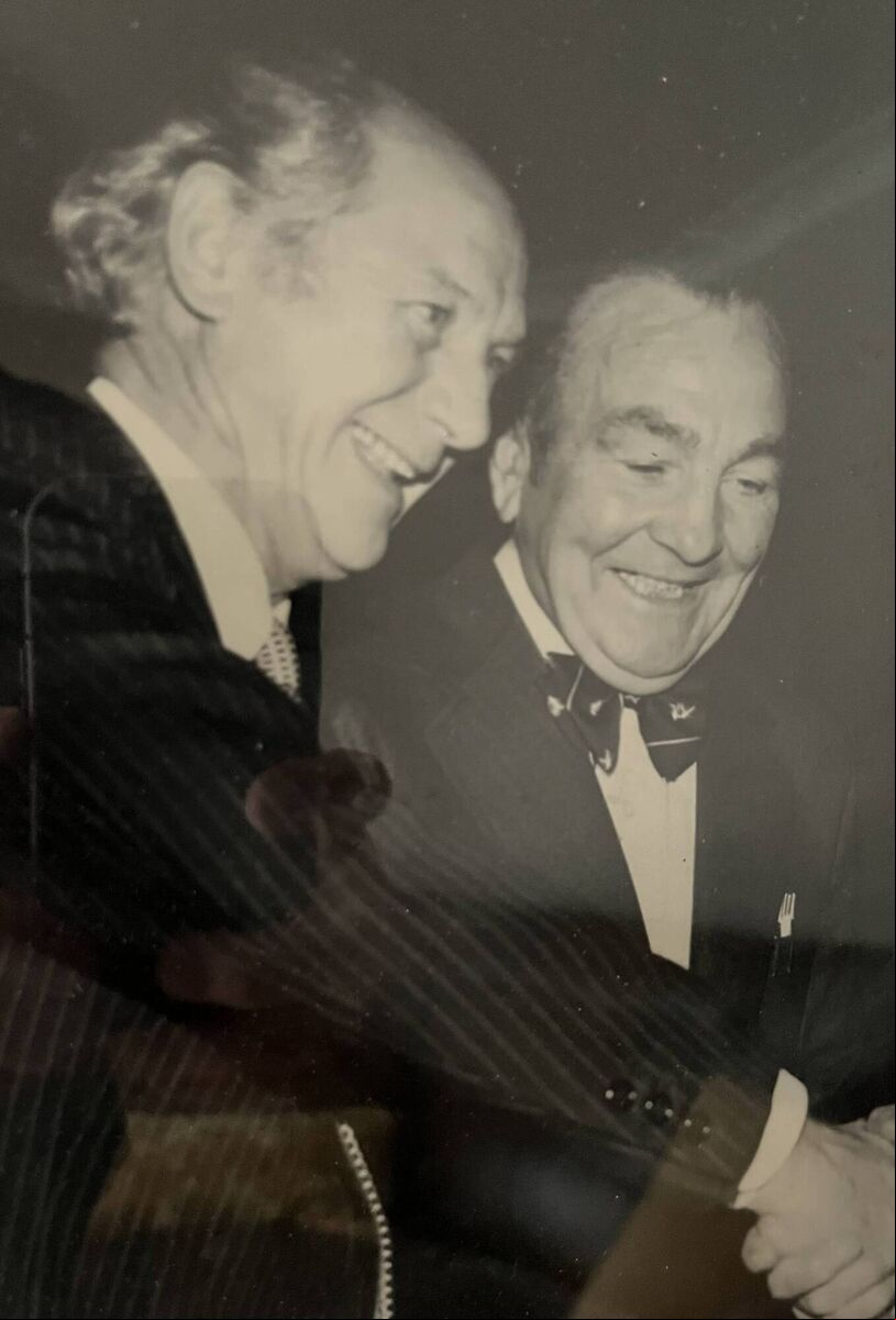 Taoiseach Jack Lynch with his great friend Paddy ‘the Champ’ Martin. Picture courtesy of Seán Martin. Taoiseach Jack Lynch with his great friend Paddy ‘the Champ’ Martin. Picture courtesy of Seán Martin.