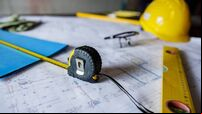 Architectural equipment at construction site!