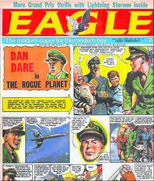 A strip of Dan Dare in the Eagle comic, which was adored in the 1950s by young Corkonians A strip of Dan Dare in the Eagle comic, which was adored in the 1950s by young Corkonians