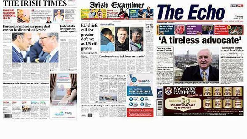What the papers say: Tuesday's front pages What the papers say: Tuesday's front pages