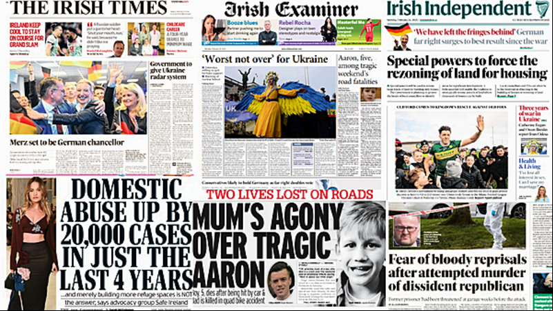 What the papers say: Monday's front pages What the papers say: Monday's front pages