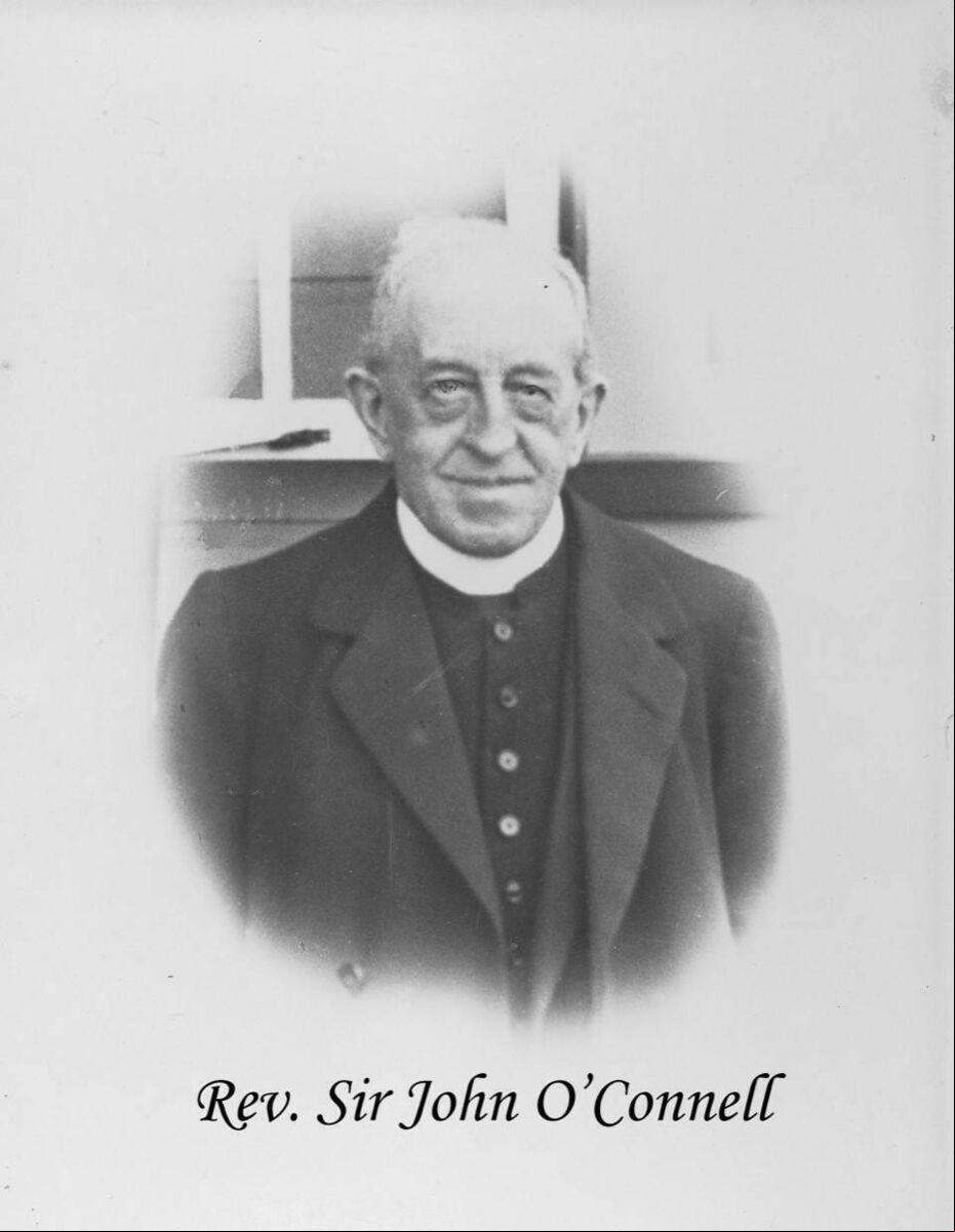 The Reverend Sir John O'Connell, who donated the site for the boys' and girls' schools in Turner's Cross.