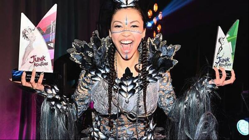 Westmeath design made from 2,000 mussel shells wins Junk Kouture world final Westmeath design made from 2,000 mussel shells wins Junk Kouture world final