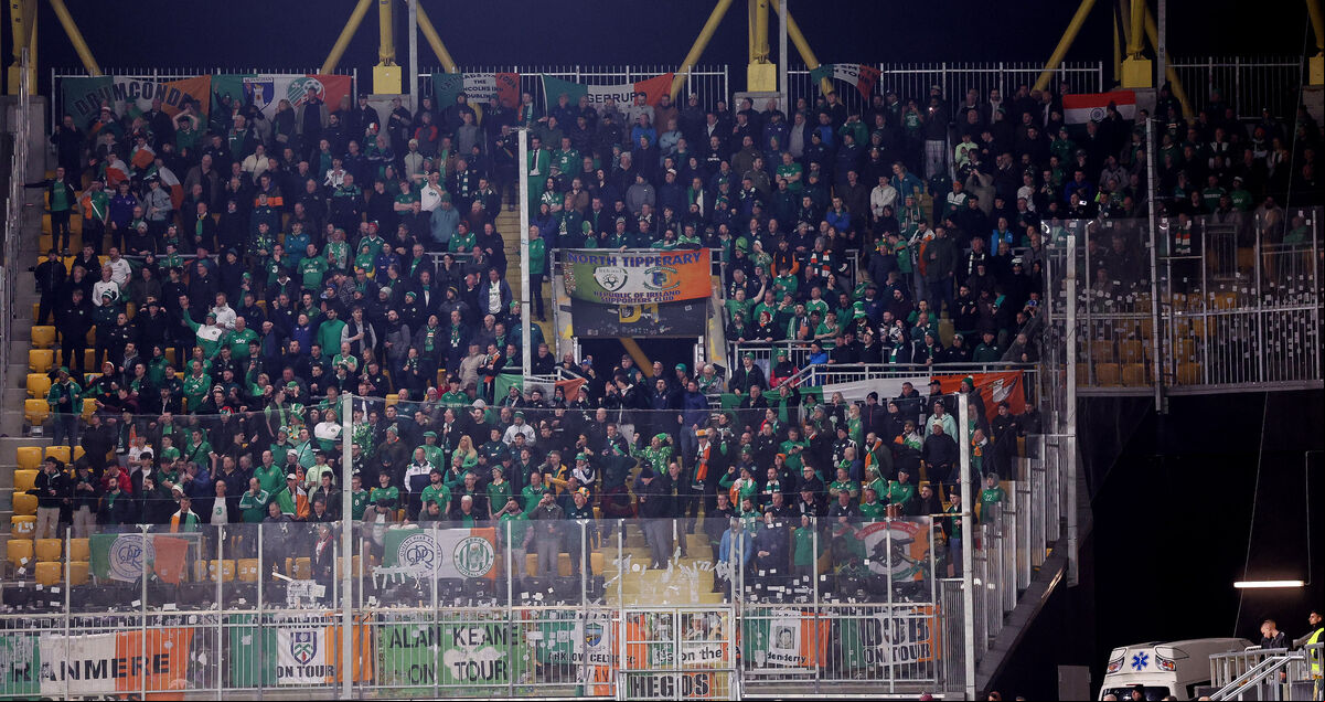 Ireland fans celebrate after the game. Picture: INPHO/Kostadin Andonov Ireland fans celebrate after the game. Picture: INPHO/Kostadin Andonov
