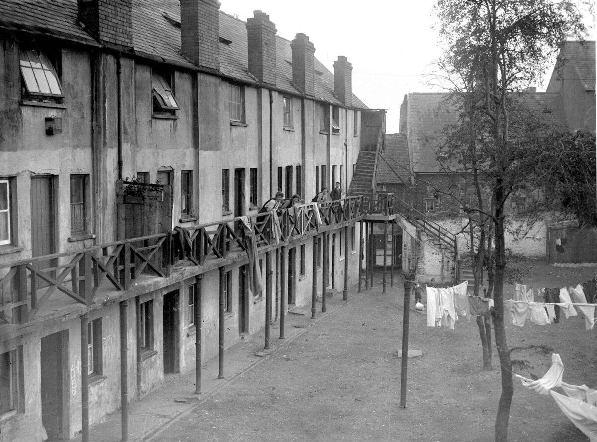 Rockmount Buildings, off Blarney Street, in 1936. Rockmount Buildings, off Blarney Street, in 1936.