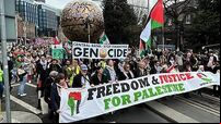 BDS co-founder addresses Palestine solidarity protest in Dublin