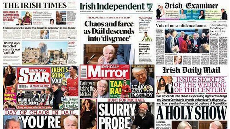 What the papers say: Wednesday's front pages What the papers say: Wednesday's front pages