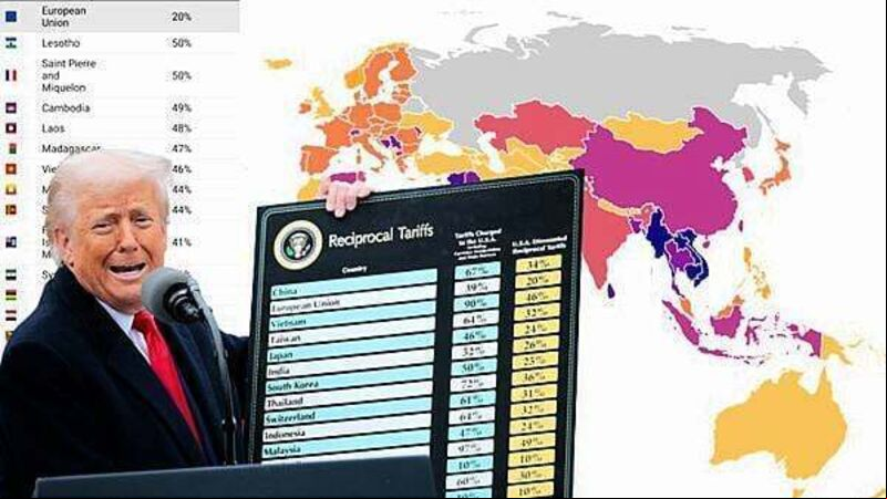 Who is hit hardest by Trump's tariffs? The full list and map Who is hit hardest by Trump's tariffs? The full list and map