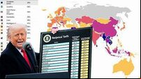 Who is hit hardest by Trump's tariffs? The full list and map
