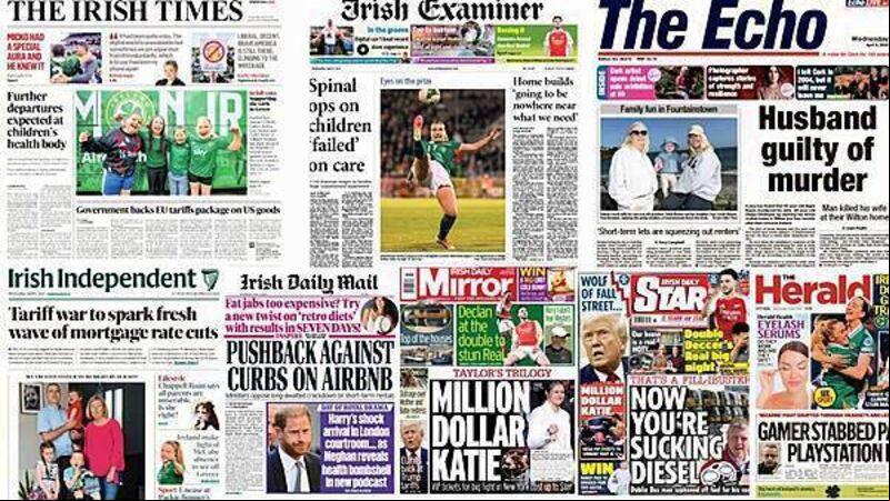 What the papers say: Wednesday's front pages What the papers say: Wednesday's front pages