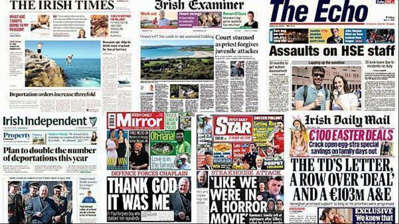 What the papers say: Friday's front pages What the papers say: Friday's front pages