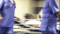 Blurred emergency in hospital