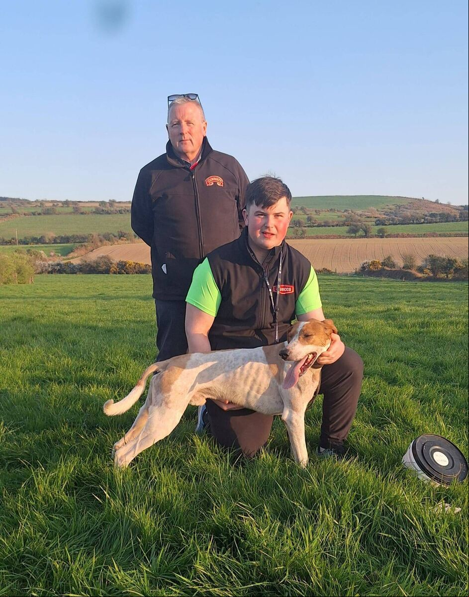 Cork Draghunting: Sean and John O'Sullivan of Griffin United with Sean T winner of the Senior Draghunt at Tower. 