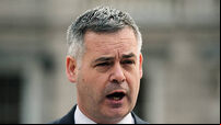 Sinn Fein finance spokesman Pearse Doherty doorstep