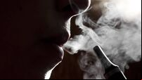 vapouring e cigarette close up