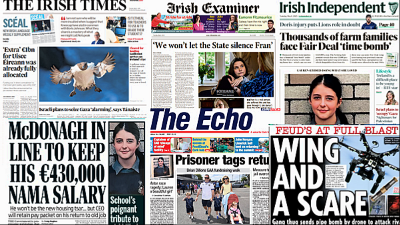 What the papers say: Tuesday's front pages What the papers say: Tuesday's front pages