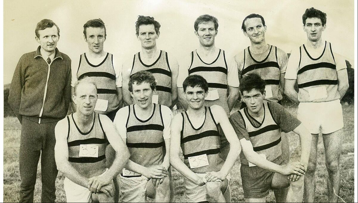 Leevale cross country team from 1969. Back L to R Kevin barry (R.I.P), Pat O'riordan, Joe O'Flynn, Der Cronin, Dick Hodgins (RIP), Hugh Parnell. Front Jackie O'Callaghan, John Shine (R.I.P.) Liam Horgan, George O'Callaghan Leevale cross country team from 1969. Back L to R Kevin barry (R.I.P), Pat O'riordan, Joe O'Flynn, Der Cronin, Dick Hodgins (RIP), Hugh Parnell. Front Jackie O'Callaghan, John Shine (R.I.P.) Liam Horgan, George O'Callaghan