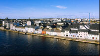 Galway cityscape aerial view Ireland